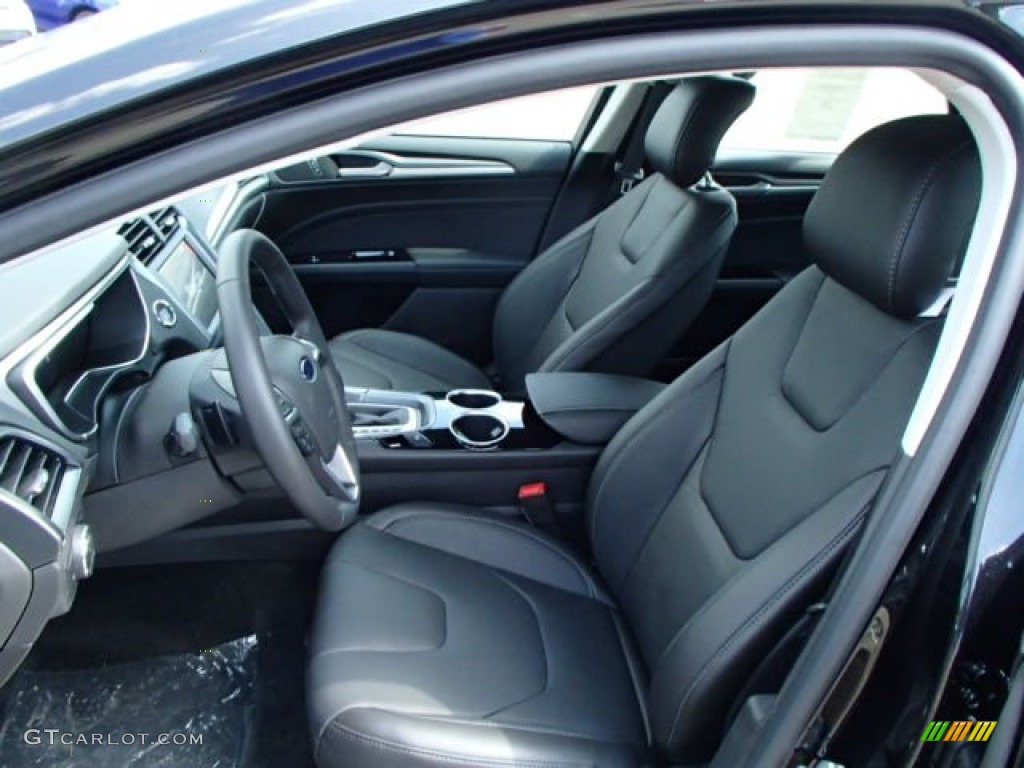 Charcoal Black Interior 2014 Ford Fusion Titanium AWD Photo #84944868