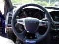 ST Performance Blue/Charcoal Black Recaro Sport Seats 2014 Ford Focus ST Hatchback Steering Wheel