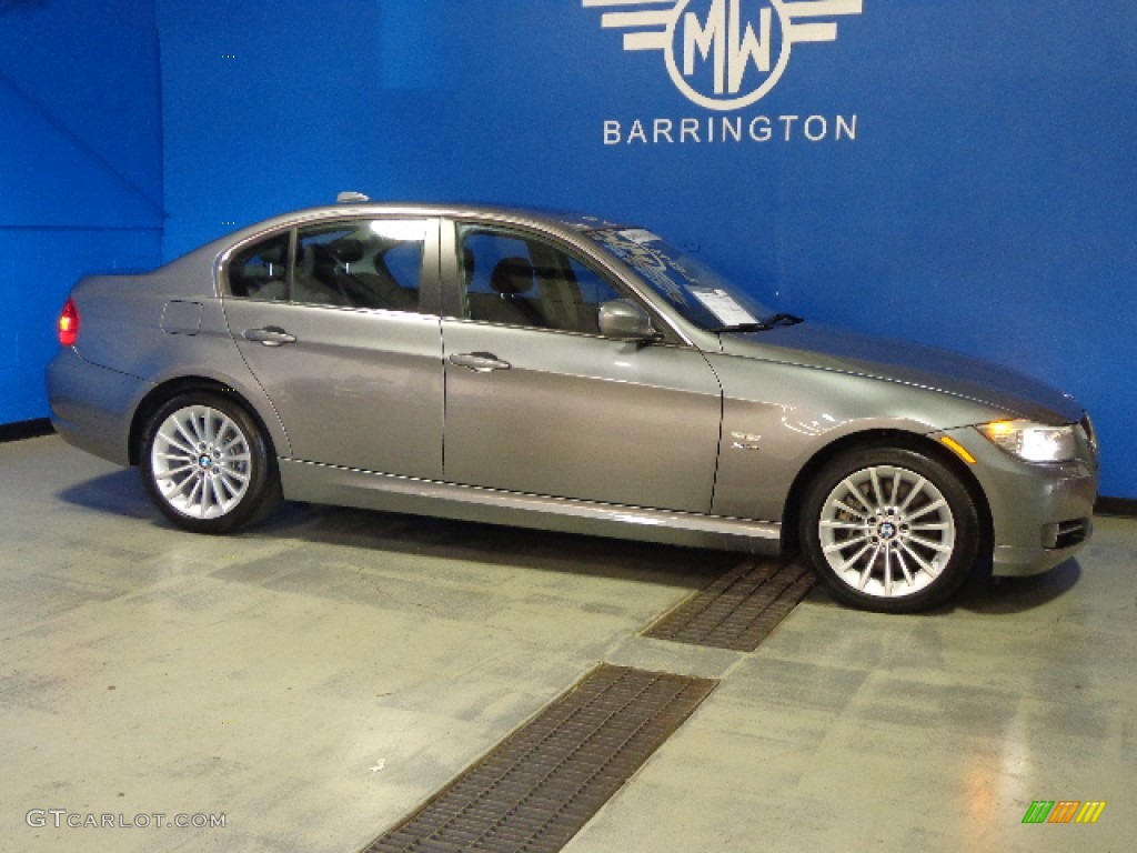 2011 3 Series 335i xDrive Sedan - Space Gray Metallic / Black photo #8