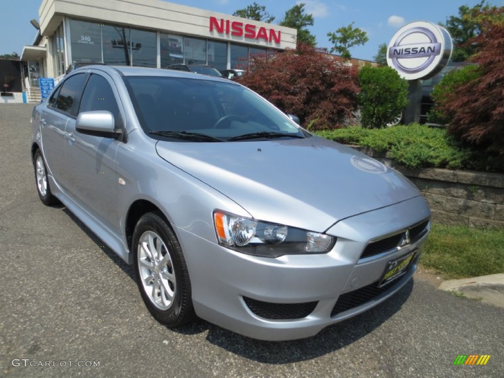 2010 Lancer ES - Apex Silver Metallic / Black photo #1