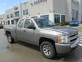 2008 Graystone Metallic Chevrolet Silverado 1500 LS Extended Cab 4x4  photo #2