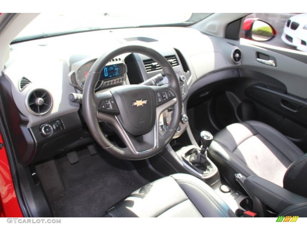 Dark Pewter/Dark Titanium Interior 2012 Chevrolet Sonic LTZ Sedan Photo #84950038