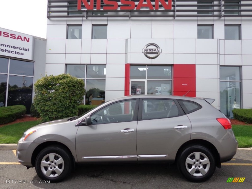 2011 Rogue S AWD - Gotham Gray Metallic / Gray photo #2