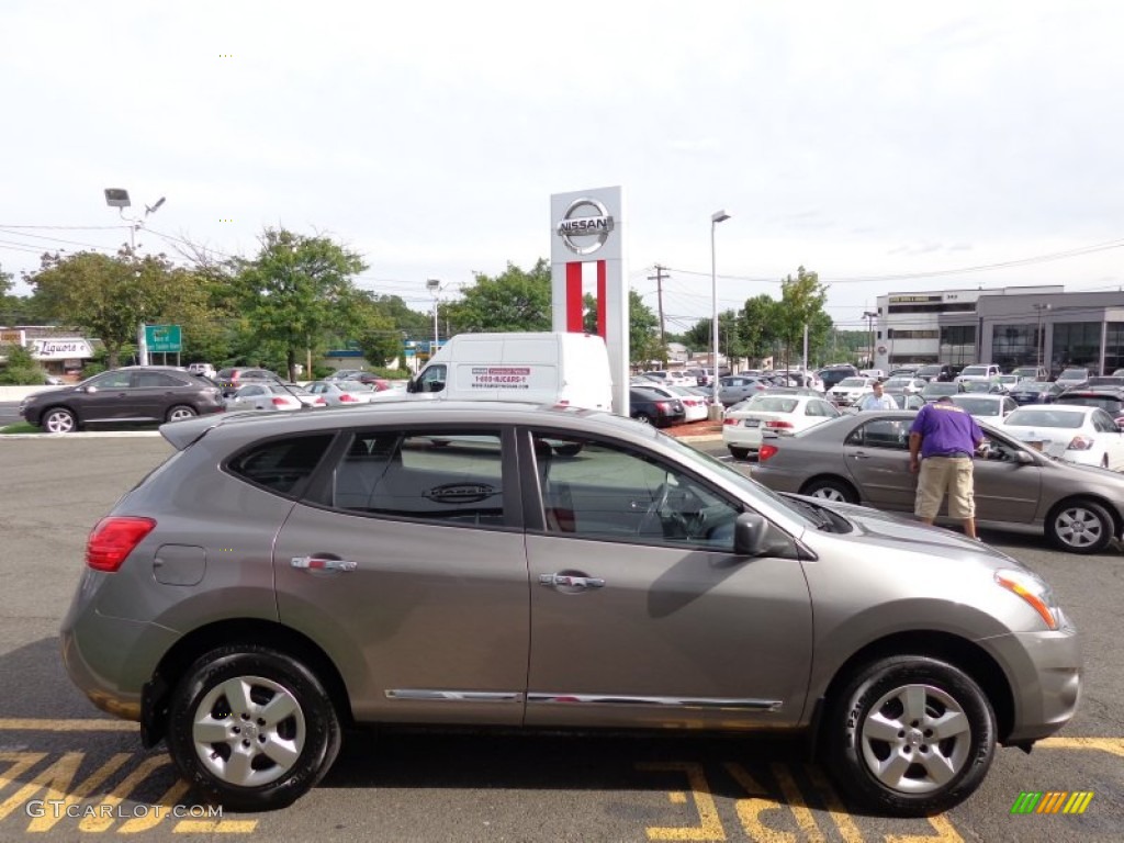 2011 Rogue S AWD - Gotham Gray Metallic / Gray photo #4