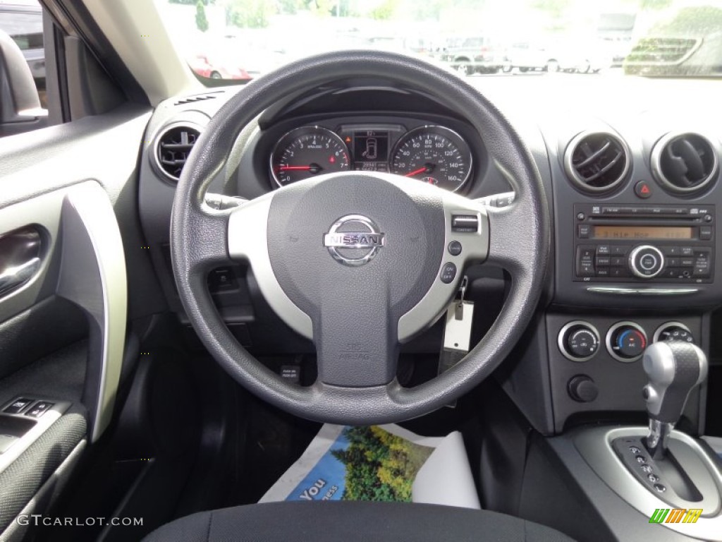 2011 Rogue S AWD - Gotham Gray Metallic / Gray photo #12