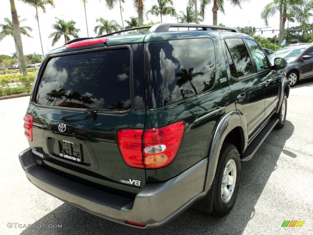2004 Sequoia SR5 - Imperial Jade Green Mica / Charcoal photo #7