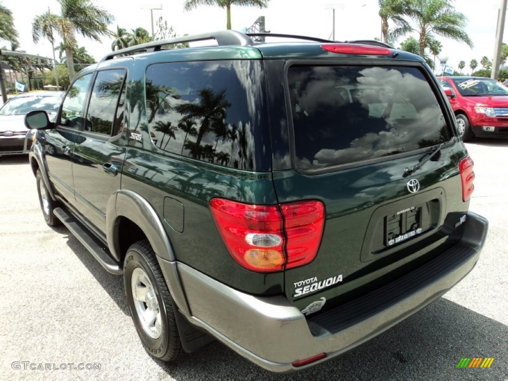 2004 Sequoia SR5 - Imperial Jade Green Mica / Charcoal photo #10