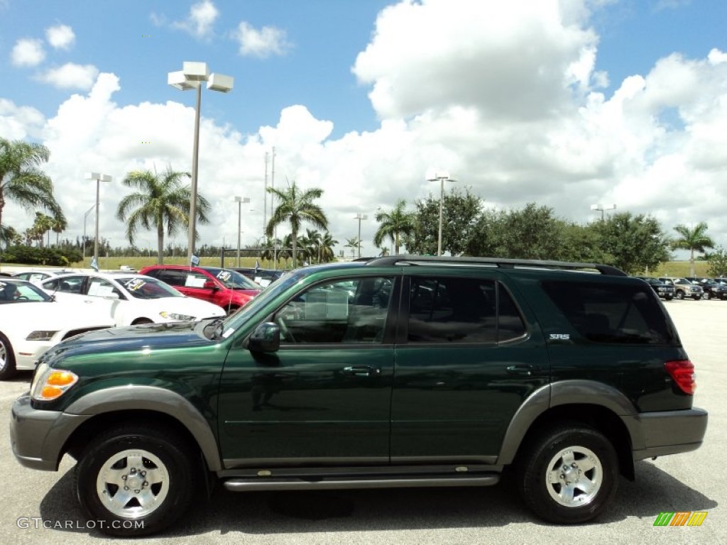2004 Sequoia SR5 - Imperial Jade Green Mica / Charcoal photo #13