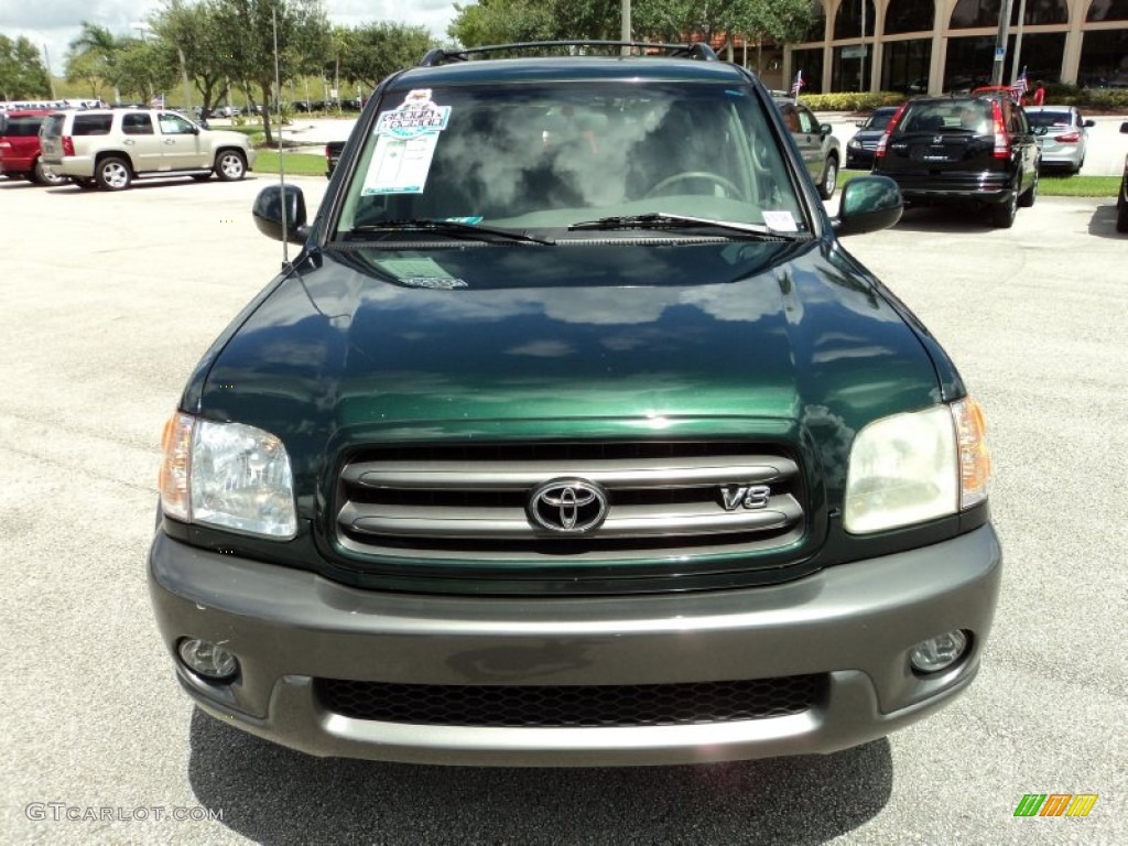 2004 Sequoia SR5 - Imperial Jade Green Mica / Charcoal photo #17