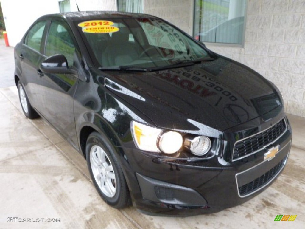 2012 Sonic LS Sedan - Black / Jet Black/Dark Titanium photo #1