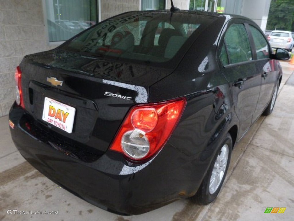 2012 Sonic LS Sedan - Black / Jet Black/Dark Titanium photo #3