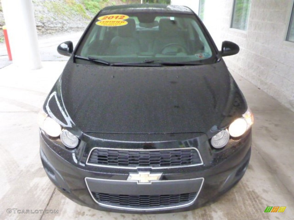 2012 Sonic LS Sedan - Black / Jet Black/Dark Titanium photo #7