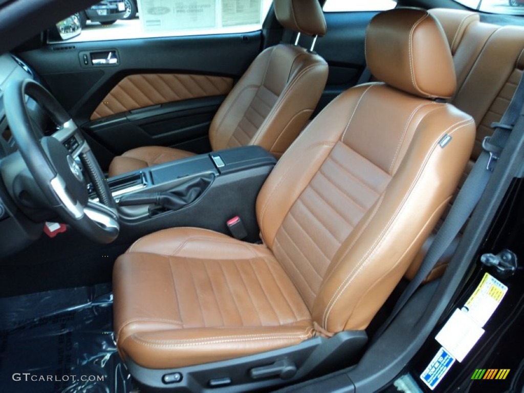 Saddle Interior 2010 Ford Mustang V6 Premium Coupe Photo #84955201