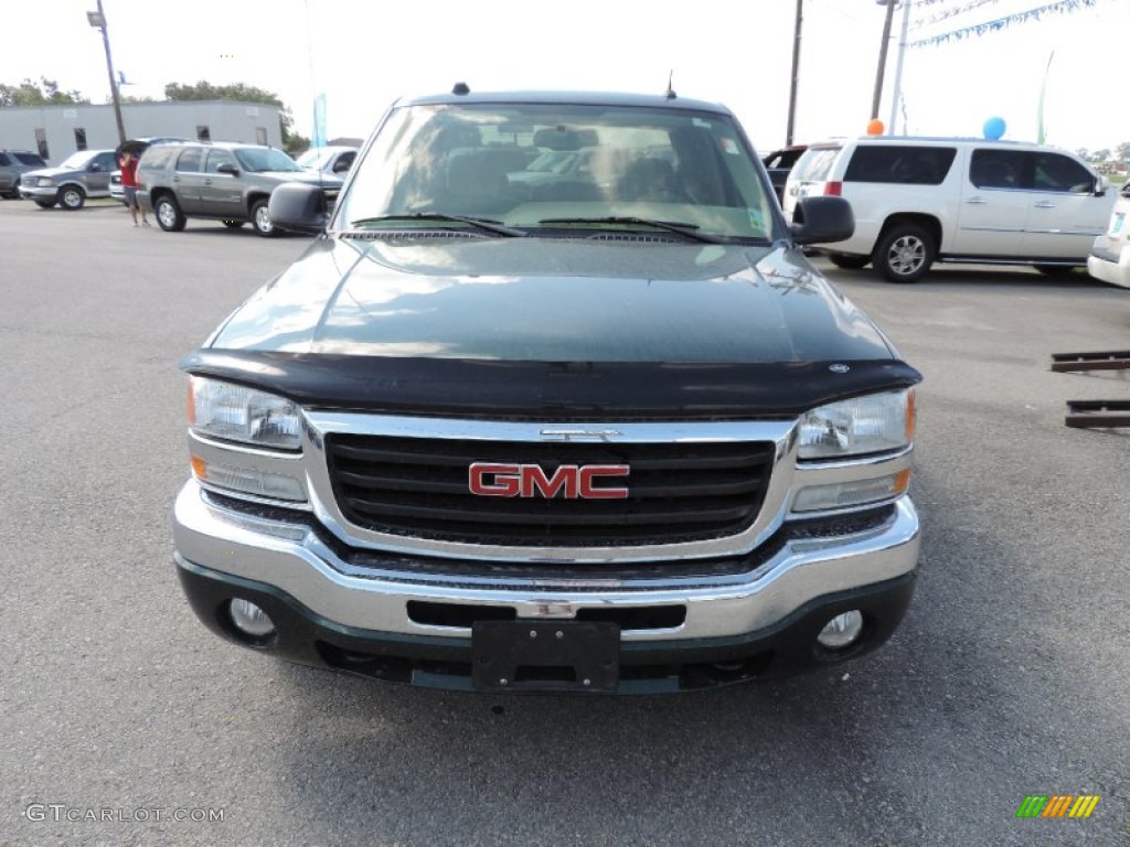 2005 Sierra 1500 SLE Crew Cab - Polo Green Metallic / Neutral photo #2