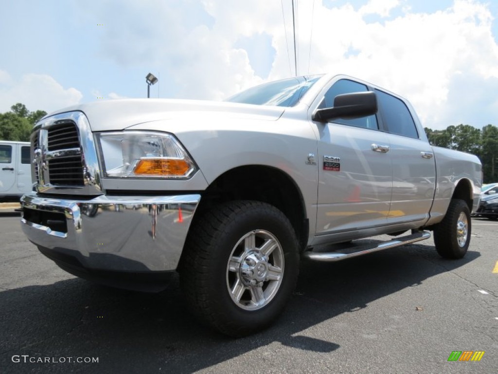 2012 Ram 2500 HD SLT Crew Cab 4x4 - Bright Silver Metallic / Dark Slate/Medium Graystone photo #3