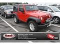 Flame Red 2009 Jeep Wrangler Rubicon 4x4