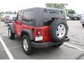 2009 Flame Red Jeep Wrangler Rubicon 4x4  photo #3