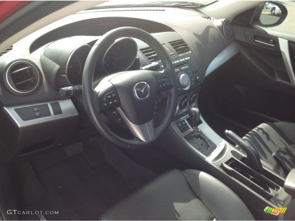 Black Interior 2011 Mazda MAZDA3 s Grand Touring 4 Door Photo #84962662