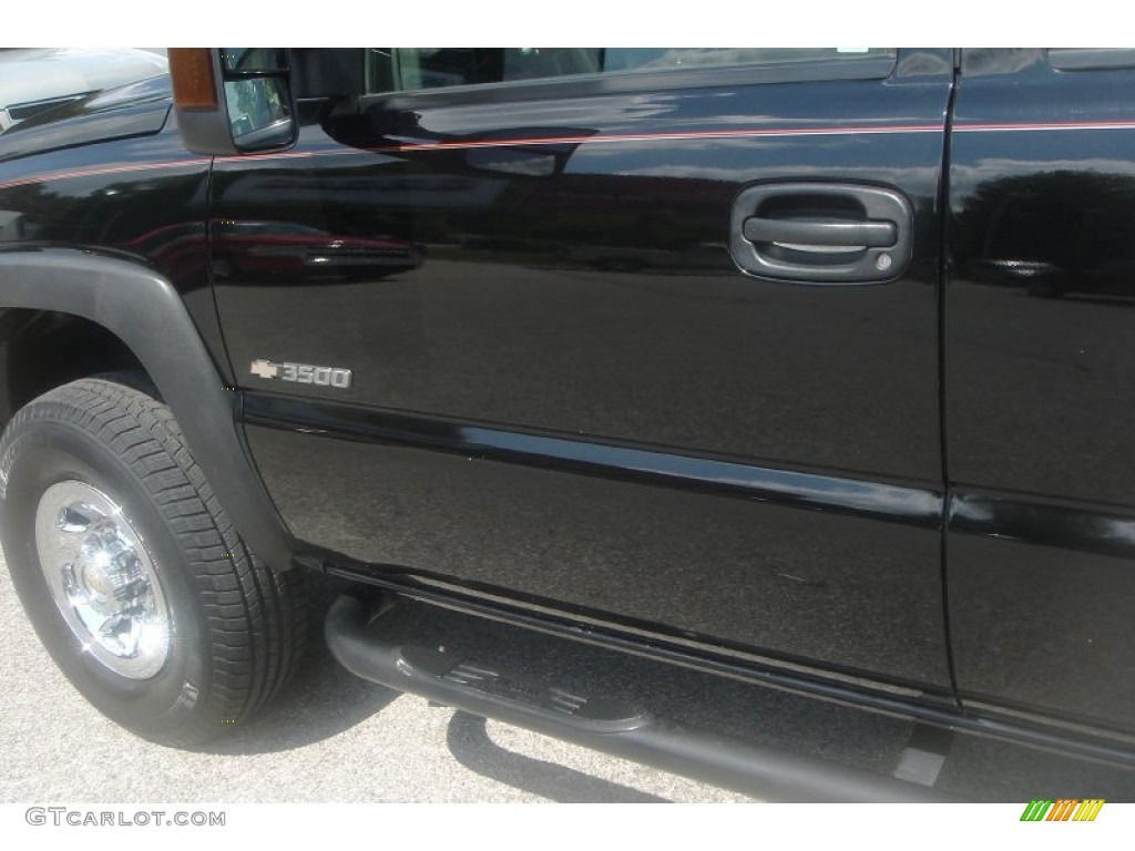 2005 Silverado 3500 LS Crew Cab 4x4 - Black / Dark Charcoal photo #15