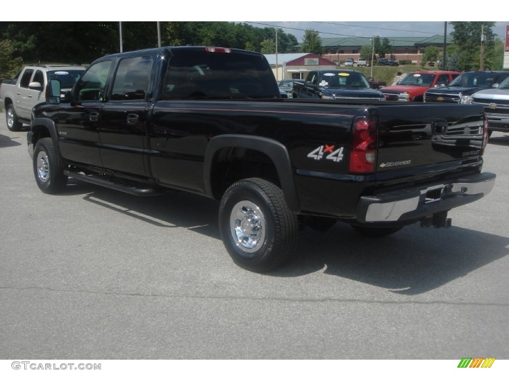 2005 Silverado 3500 LS Crew Cab 4x4 - Black / Dark Charcoal photo #63