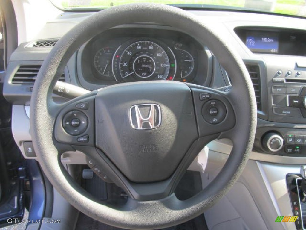2014 CR-V LX AWD - Twilight Blue Metallic / Gray photo #10