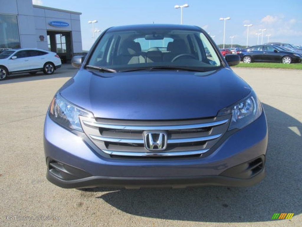 2014 CR-V LX AWD - Twilight Blue Metallic / Gray photo #18