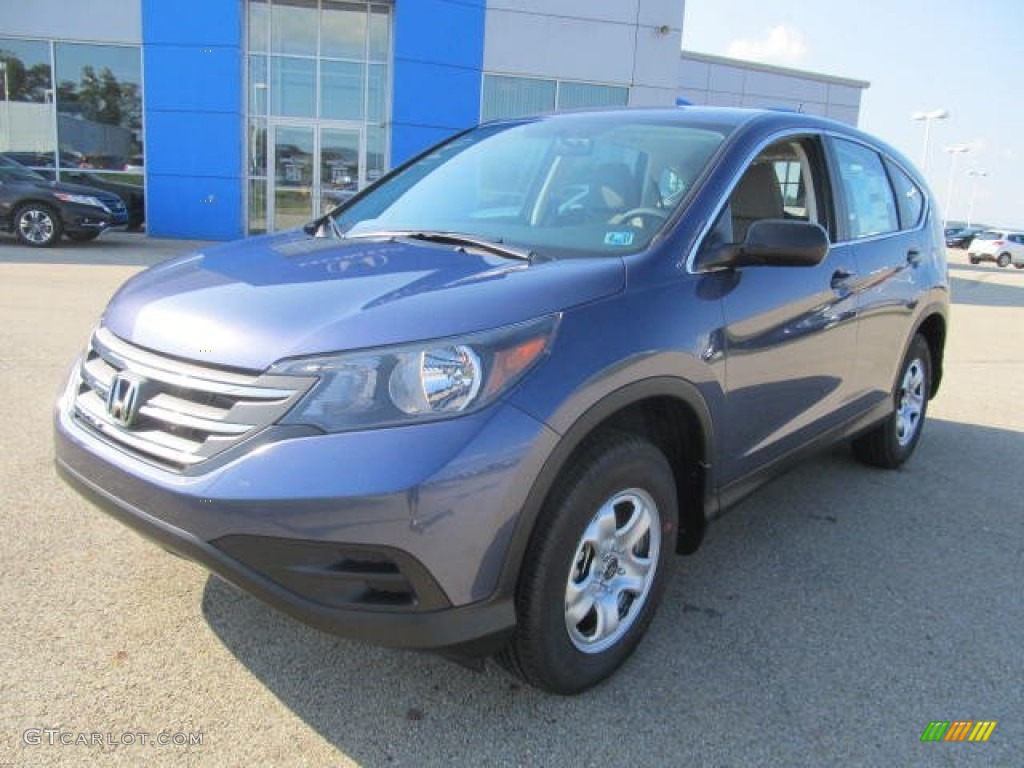 2014 CR-V LX AWD - Twilight Blue Metallic / Gray photo #19