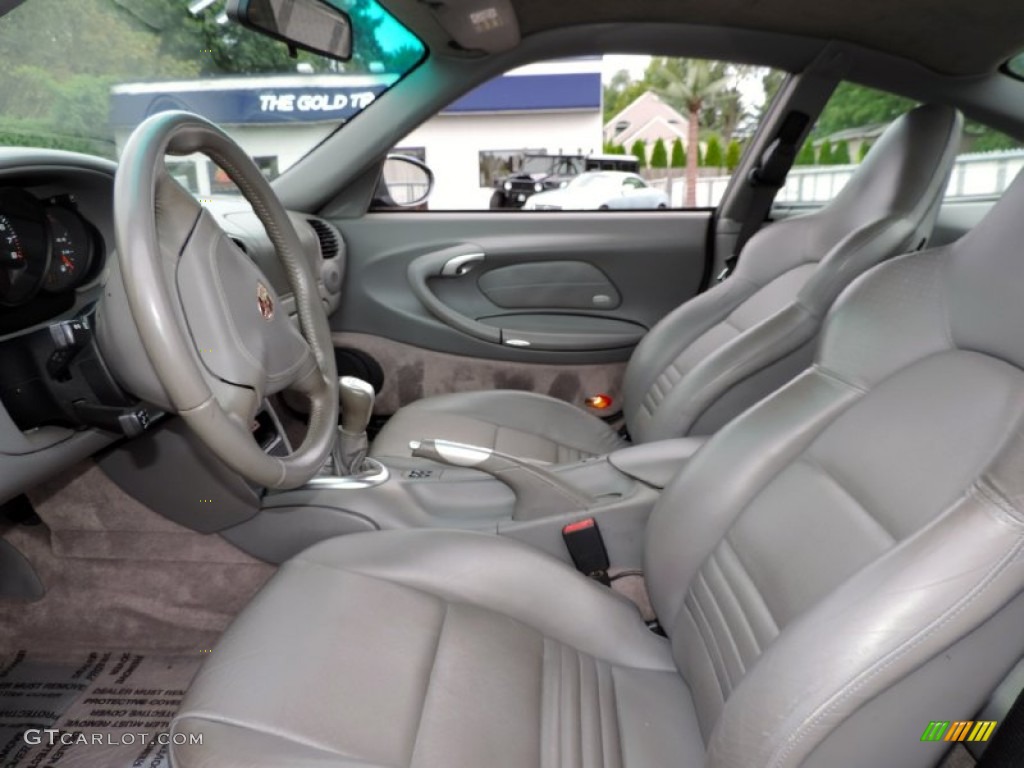 Graphite Grey Interior 2002 Porsche 911 Carrera Coupe Photo #84965921