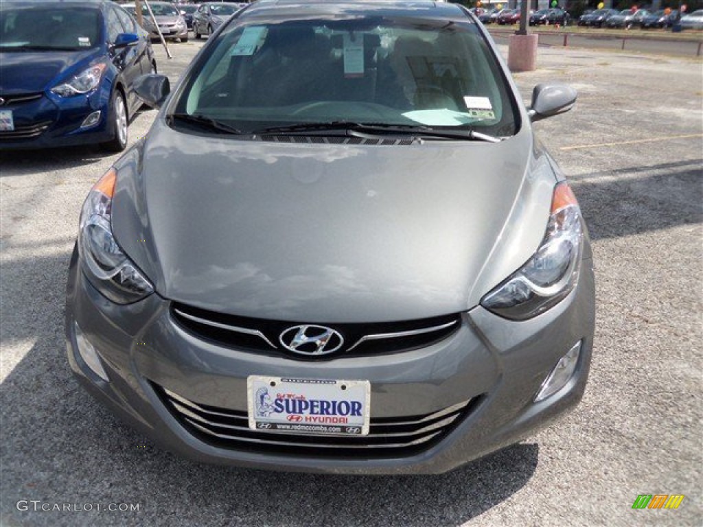 2013 Elantra Limited - Harbor Gray Metallic / Black photo #2