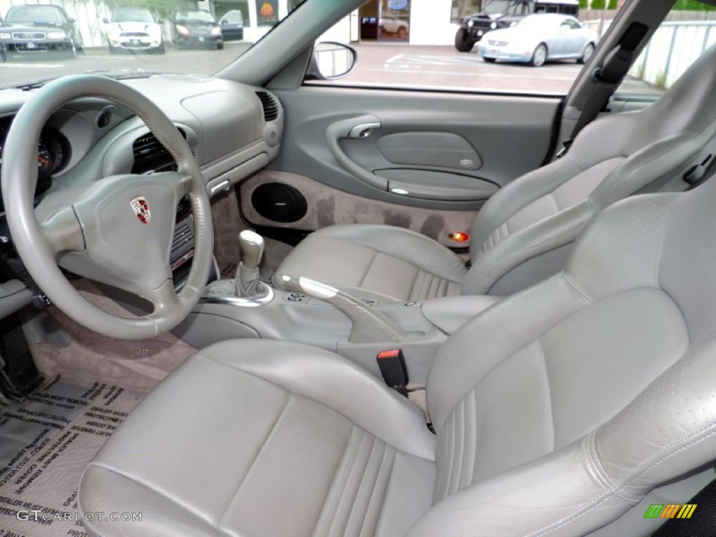 Graphite Grey Interior 2002 Porsche 911 Carrera Coupe Photo #84966113