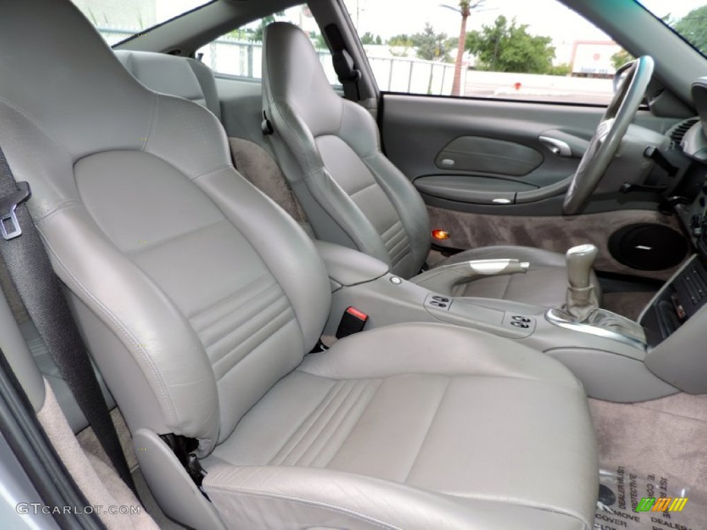 Graphite Grey Interior 2002 Porsche 911 Carrera Coupe Photo #84966162