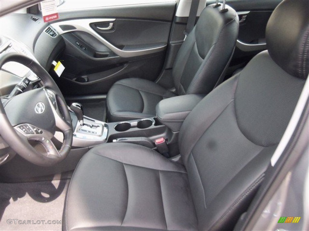2013 Elantra Limited - Harbor Gray Metallic / Black photo #8
