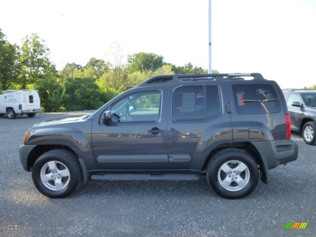 2005 Xterra SE 4x4 - Night Armor Pearl / Steel/Graphite photo #8