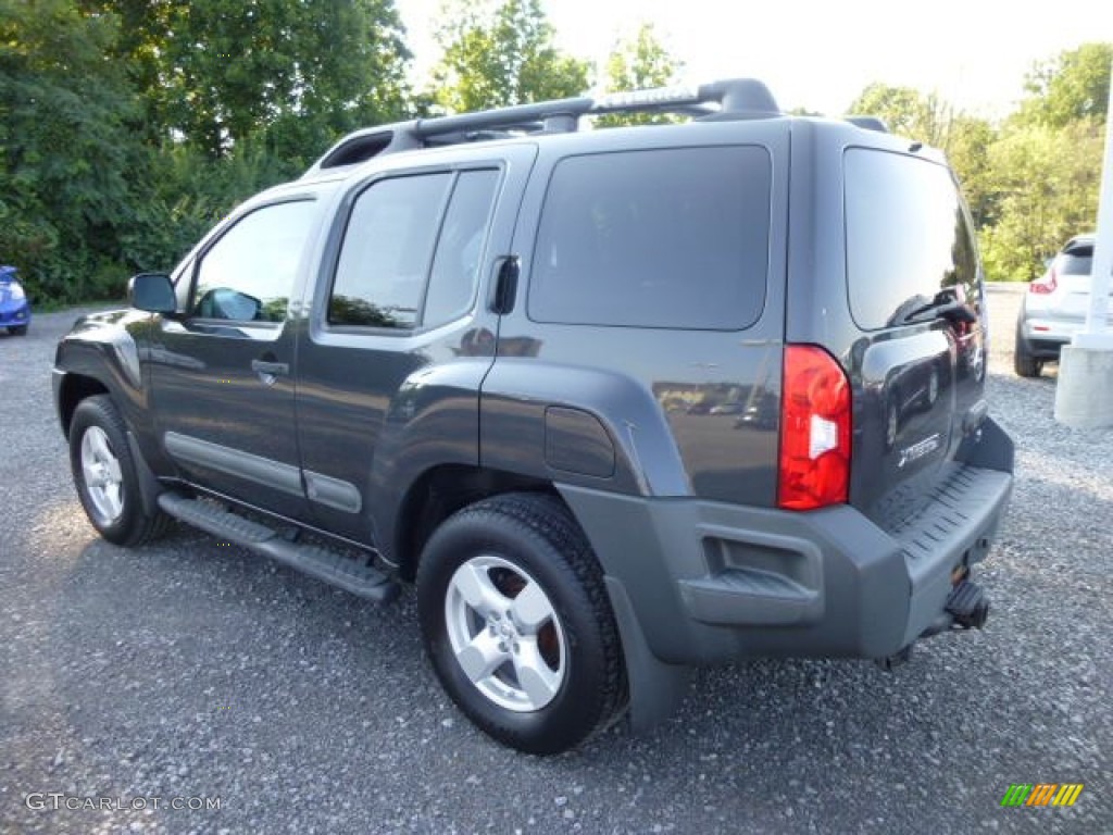 2005 Xterra SE 4x4 - Night Armor Pearl / Steel/Graphite photo #9
