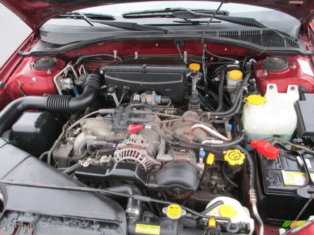 2003 Outback Wagon - Regatta Red Pearl / Gray photo #38