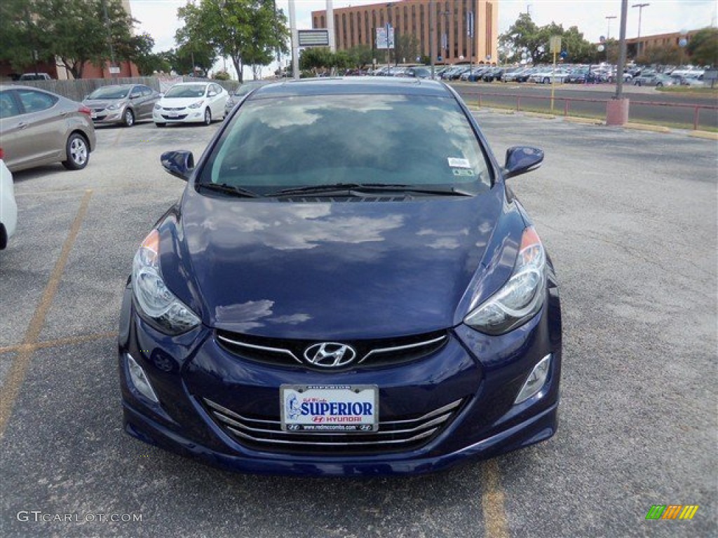 2013 Elantra Limited - Indigo Night / Gray photo #2