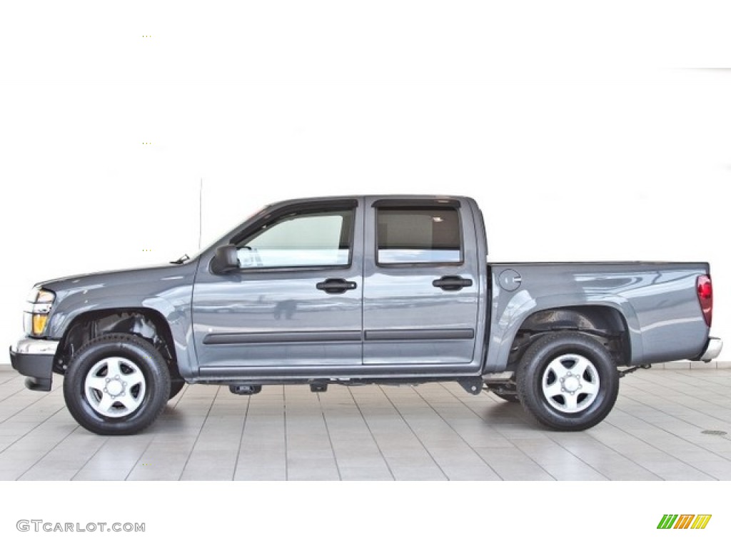 Dark Steel Gray Metallic 2008 GMC Canyon SLE Crew Cab 4x4 Exterior Photo #84967805