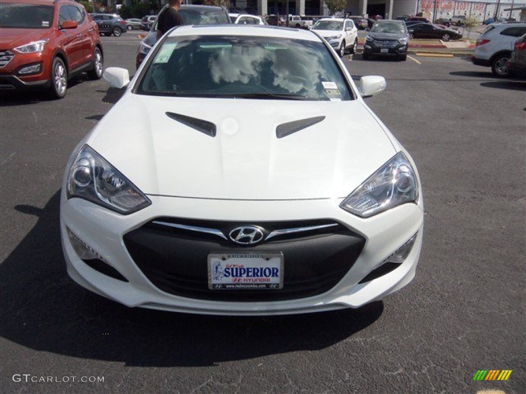 2013 Genesis Coupe 3.8 Track - White Satin Pearl / Black Leather photo #2