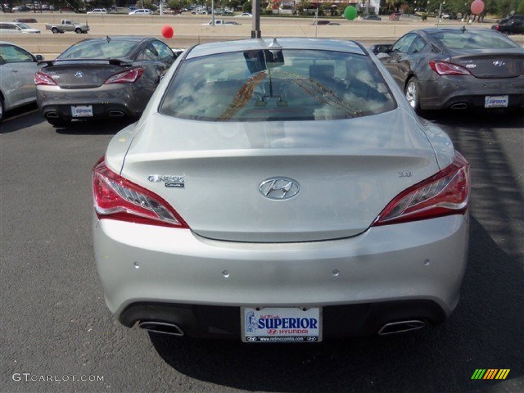 2013 Genesis Coupe 3.8 Grand Touring - Platinum Metallic / Black Leather photo #6