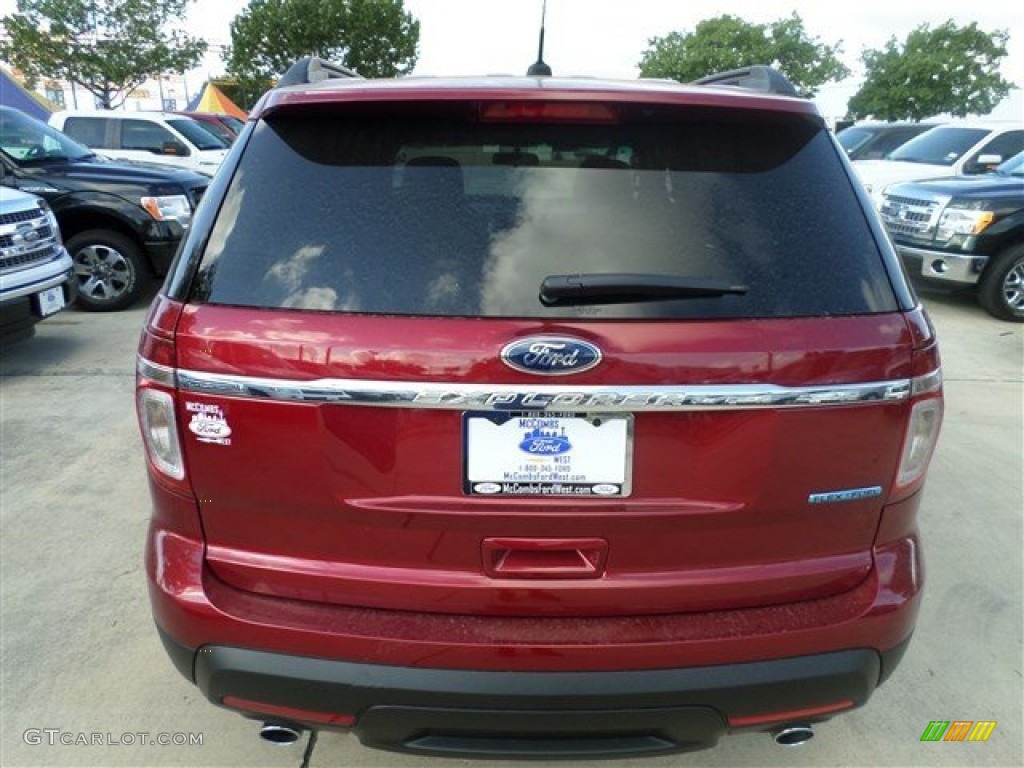 2014 Explorer FWD - Ruby Red / Medium Light Stone photo #4