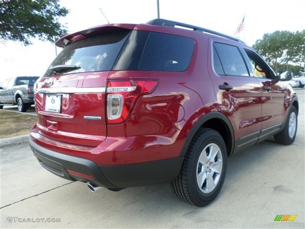 2014 Explorer FWD - Ruby Red / Medium Light Stone photo #5