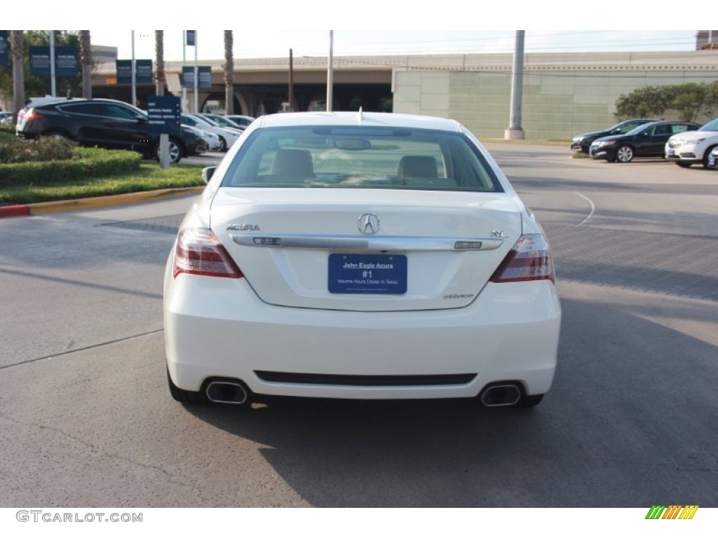 2009 RL 3.7 AWD Sedan - Alberta White Pearl / Parchment photo #4