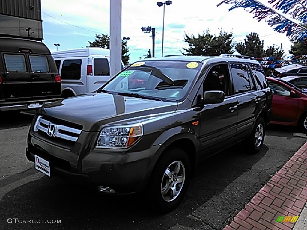 2006 Pilot EX-L 4WD - Amazon Green Metallic / Gray photo #1