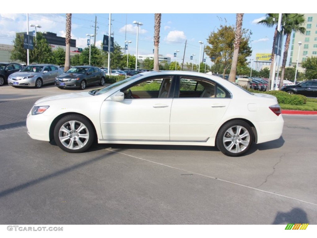 2009 RL 3.7 AWD Sedan - Alberta White Pearl / Parchment photo #5