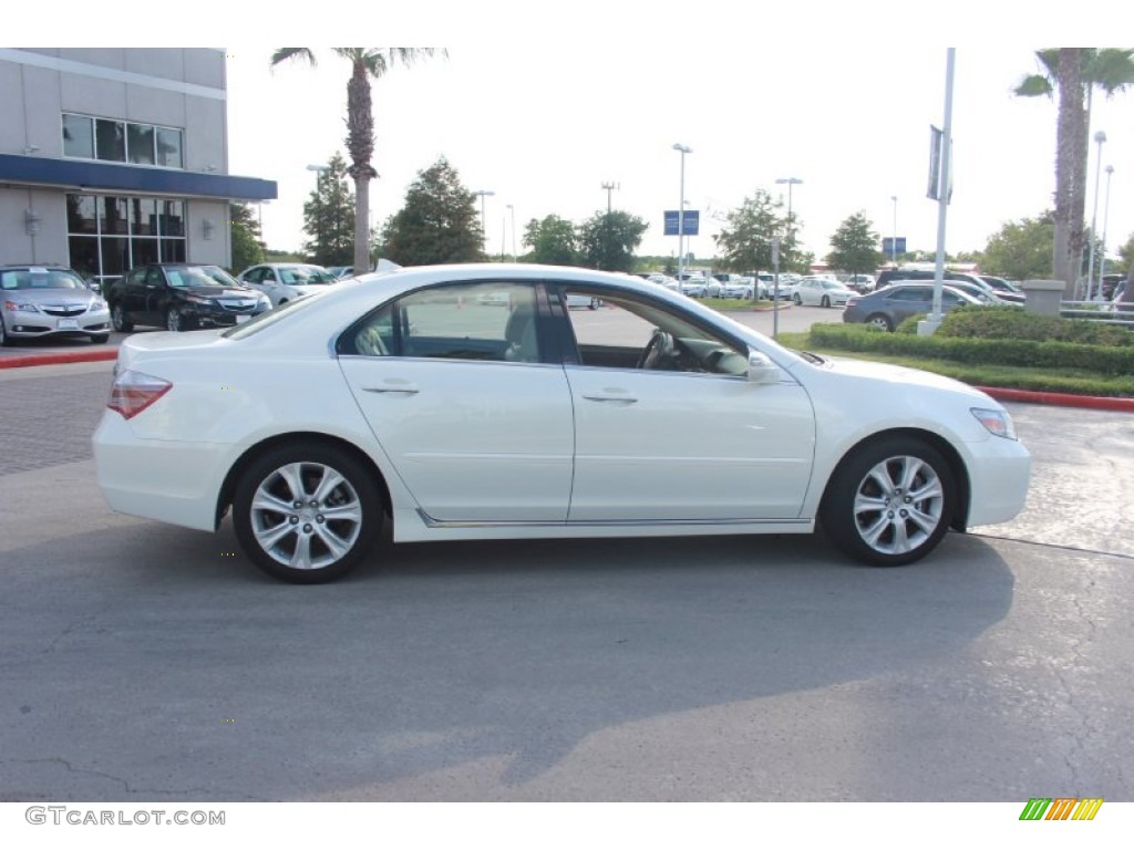 2009 RL 3.7 AWD Sedan - Alberta White Pearl / Parchment photo #6