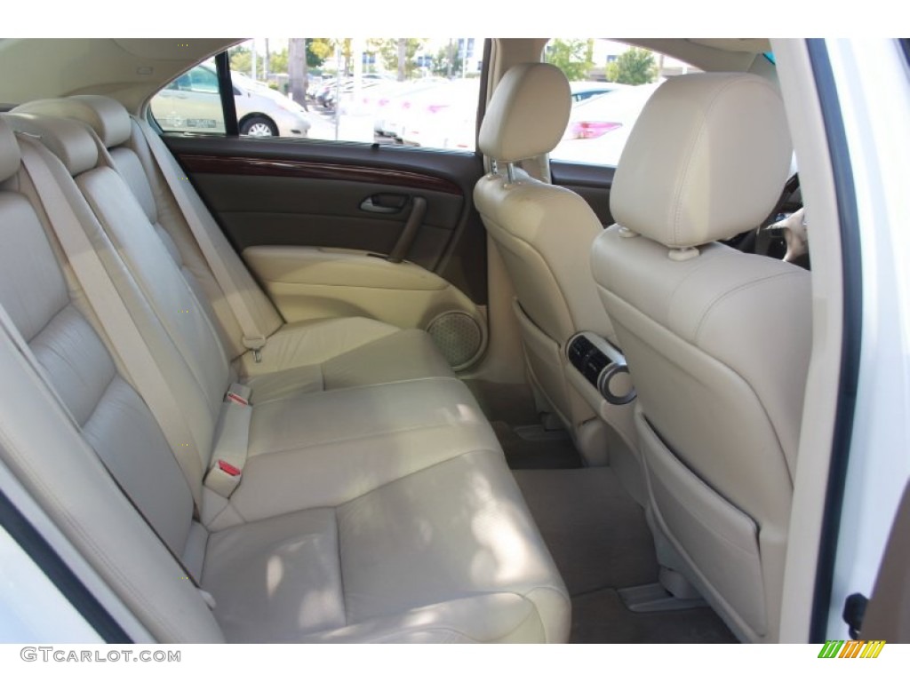 2009 RL 3.7 AWD Sedan - Alberta White Pearl / Parchment photo #14