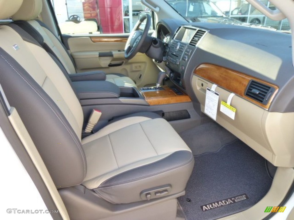 Chocolate/Almond Interior 2013 Nissan Armada Platinum Reserve 4WD Photo #84970517