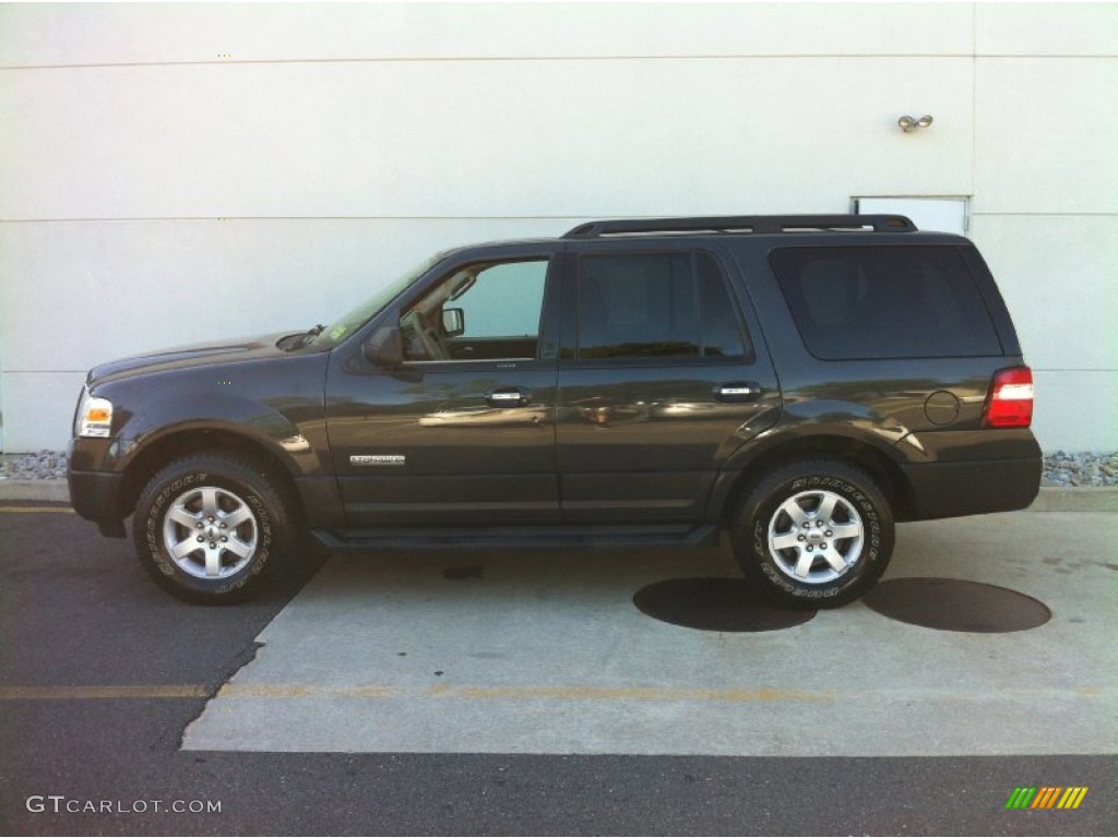 2007 Expedition XLT 4x4 - Carbon Metallic / Stone photo #4