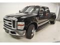 2008 Black Ford F350 Super Duty XLT Crew Cab Dually  photo #8