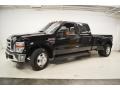 2008 Black Ford F350 Super Duty XLT Crew Cab Dually  photo #9